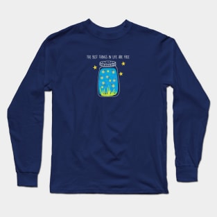 Fireflies at night Long Sleeve T-Shirt